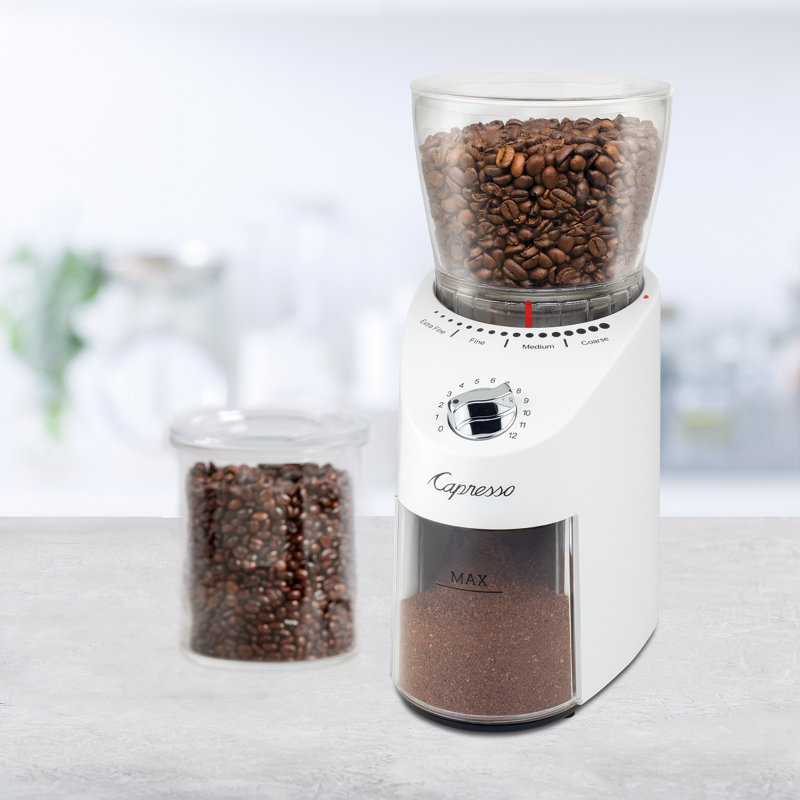 Capresso Infinity Plus Electric Conical Burr Coffee Grinder & Reviews